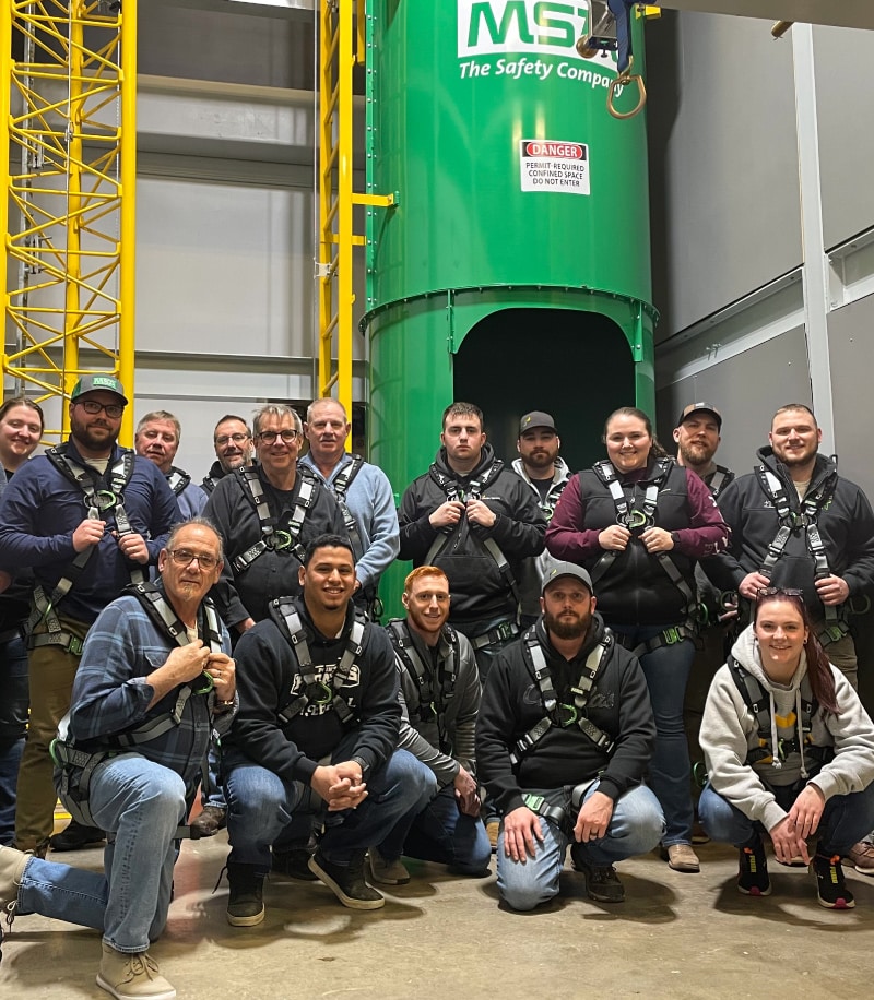 trumbull_safety-11 construction crew smiling at their safety training