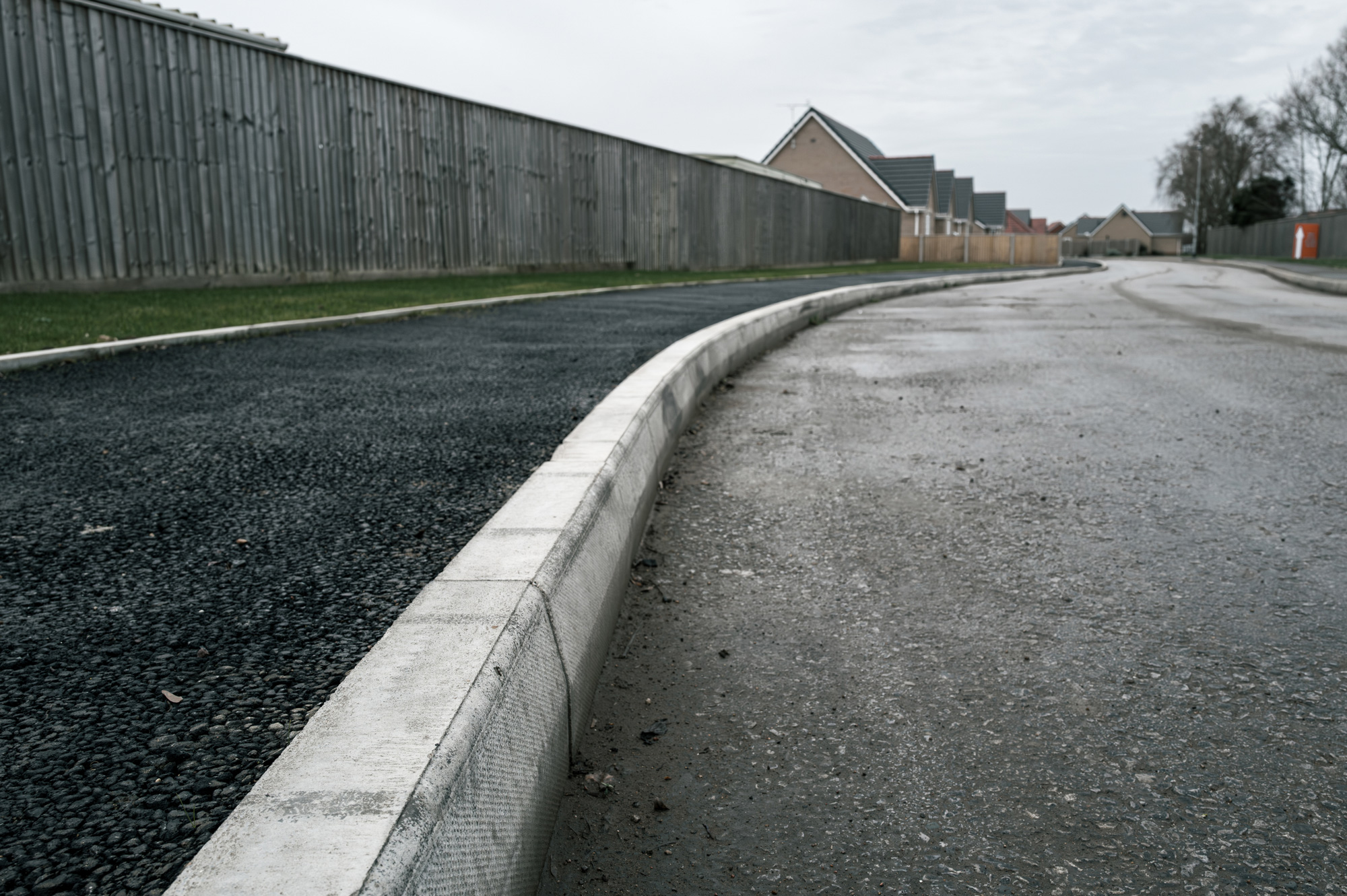 Beaver County Concreate Curbs5 Concrete curb along roadway