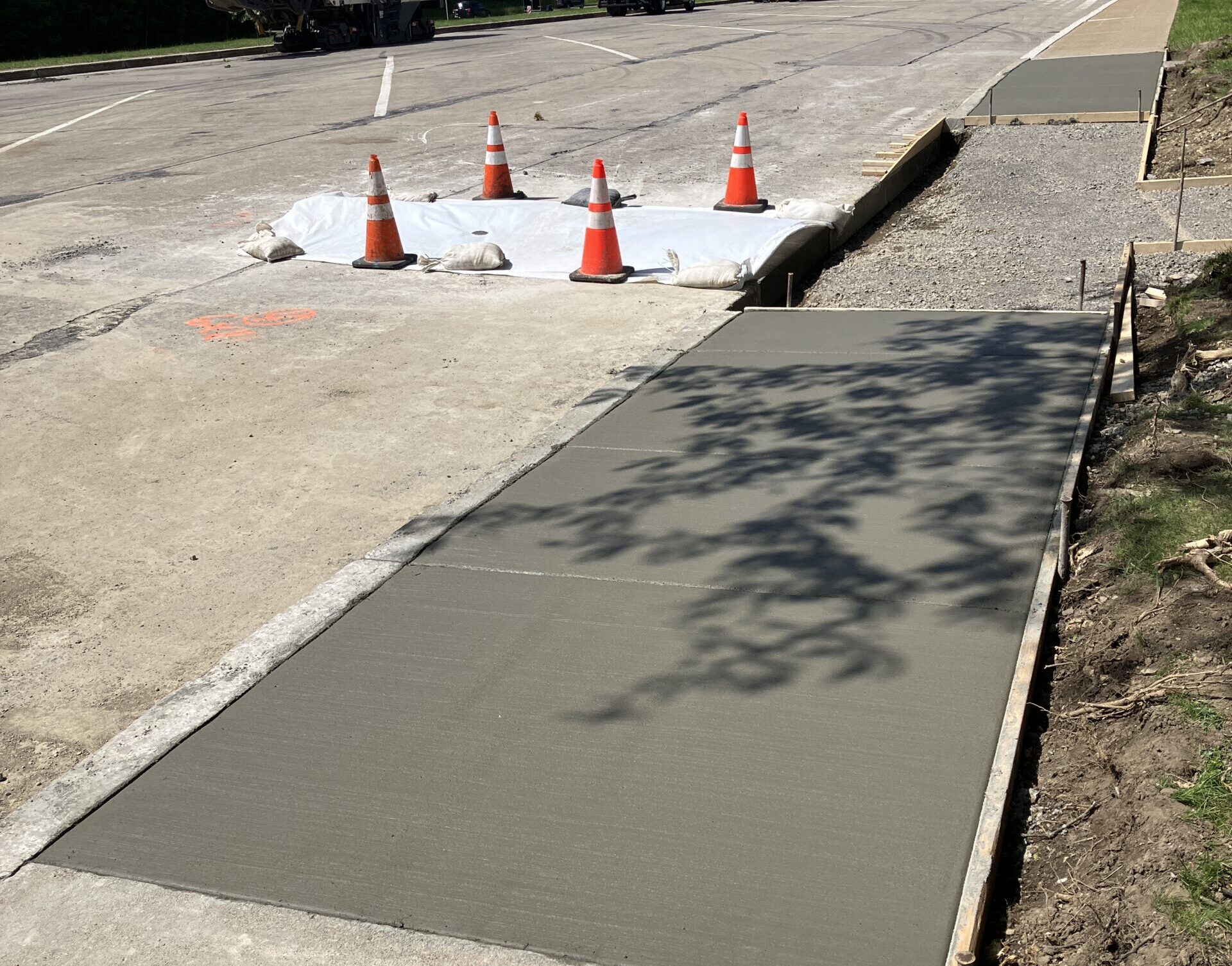 14 concrete sidewalks