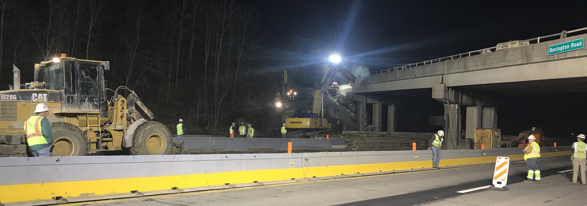 State Route 4007 Bridge Work at Night